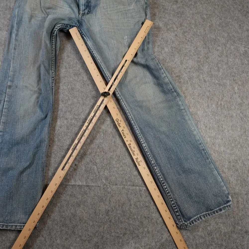 Flypaper‎ Jeans Mens 34x32 (32x31 Actual) Straight Leg Medium Wash